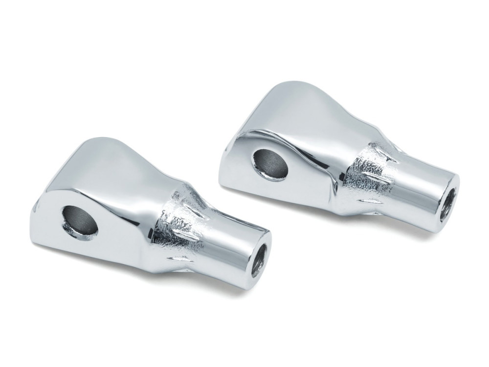 Rear Tapered Footpeg Mounts - Chrome. Fits Softail 2018up, Pan America 2021up & Sportster S 2021up