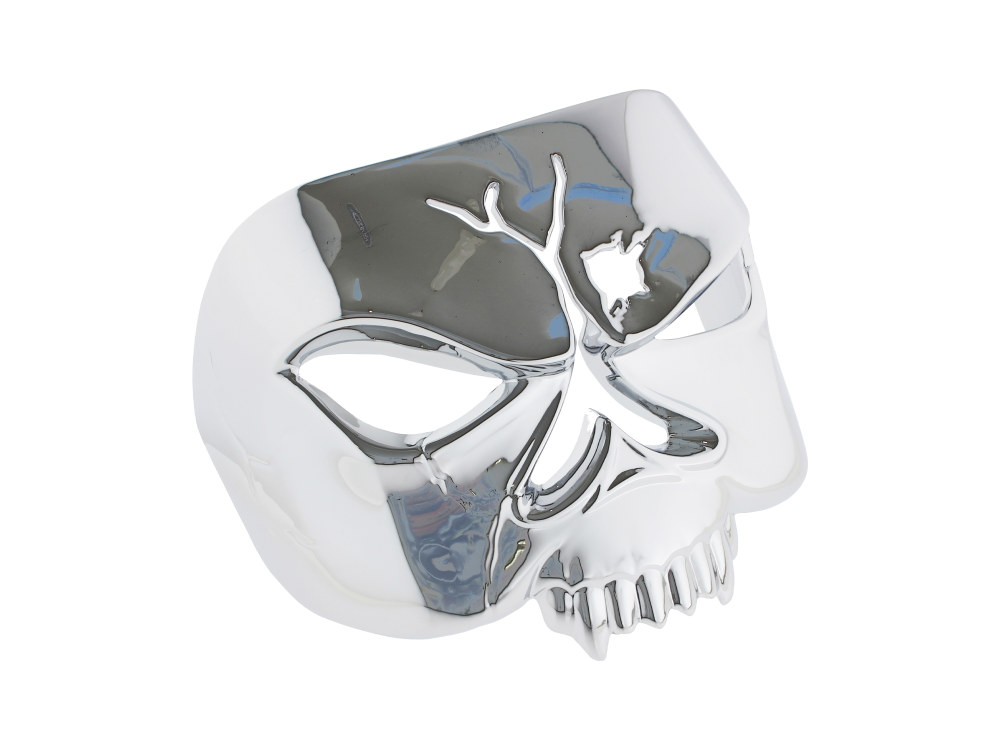 Zombie Taillight Cover - Chrome. Fits most H-D 1973up with Square OEM Taillight on Fender Top.