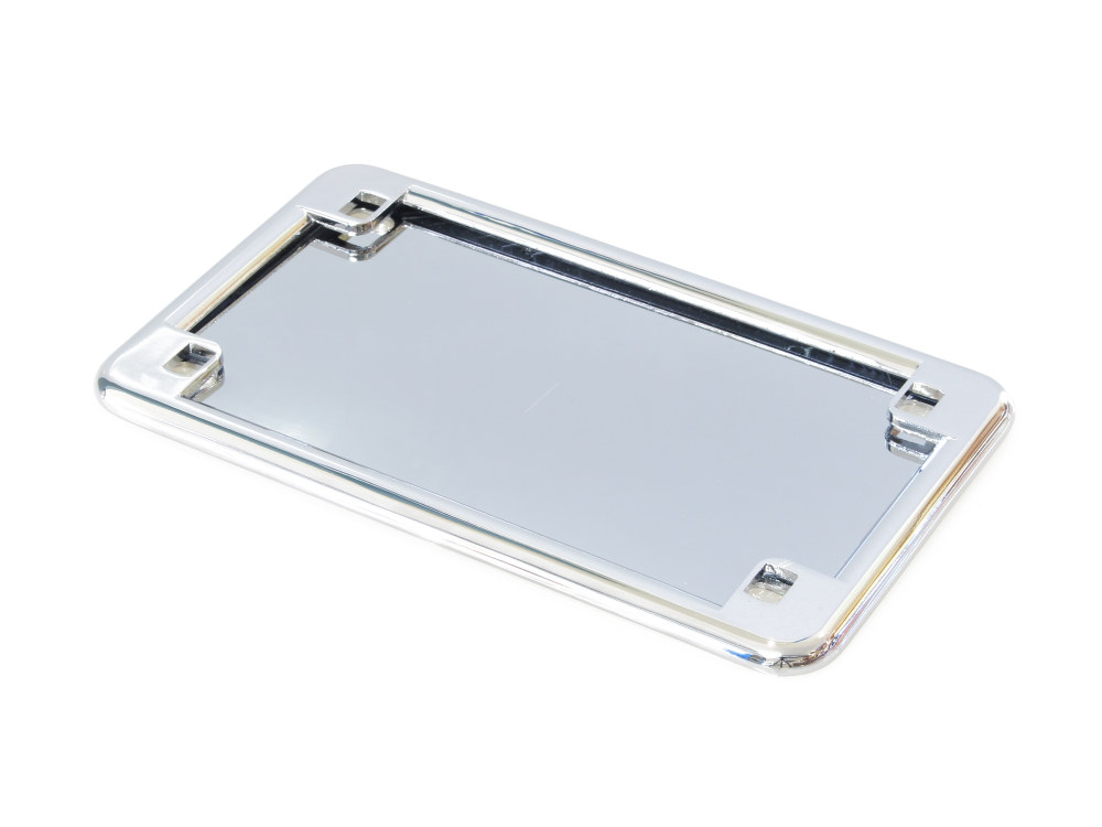 Number Plate Frame with 4in. x 7in. Backing Plate – Chrome.