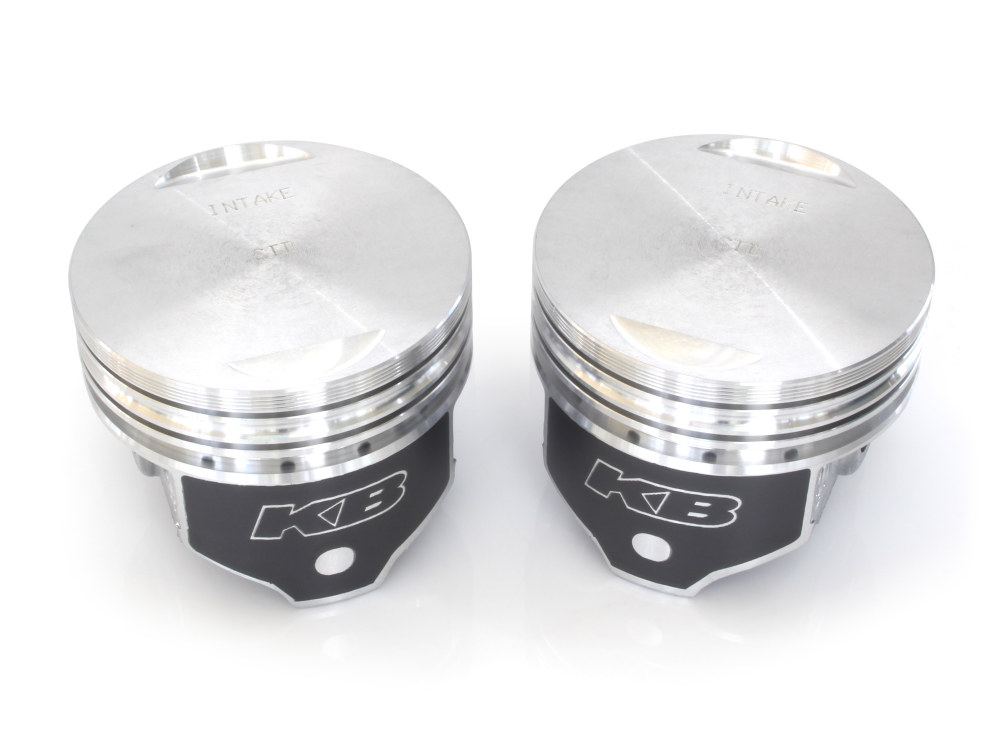 Std Flat Top Pistons with 8.6:1 Compression Ratio. Fits Big Twin 1984-1999 with Evo Engine.