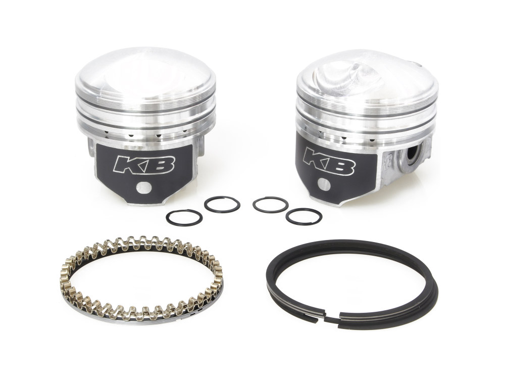 +.040in. Pistons with 8.5:1 Compression Ratio. Fits Big Twin 1941-1979 with 1200cc Engine.