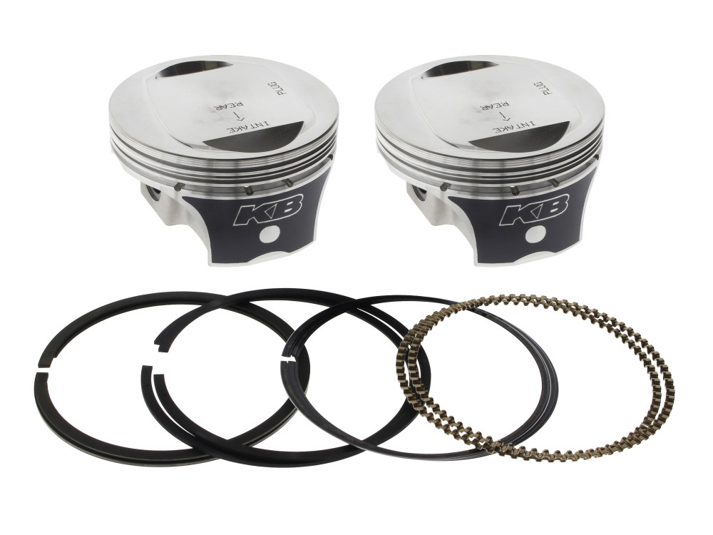 Std Flat Top Pistons with 10.0:1 Compression Ratio. Fits Twin Cam 2007-2017 with 103ci Engine & also Converts Twin Cam 2007-2017 96ci Engine to 103ci.