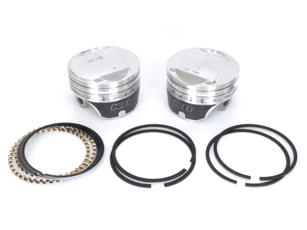 Std Dome Top Pistons with 9.5:1 Compression Ratio. Fits Big Twin 1984-1999.