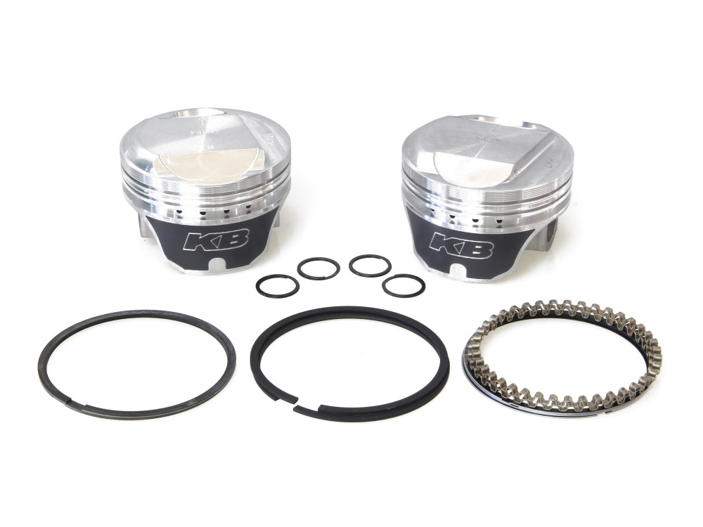 +.020in. Dome Top Pistons with 10.5:1 Compression Ratio. Fits Big Twin 1984-1999.