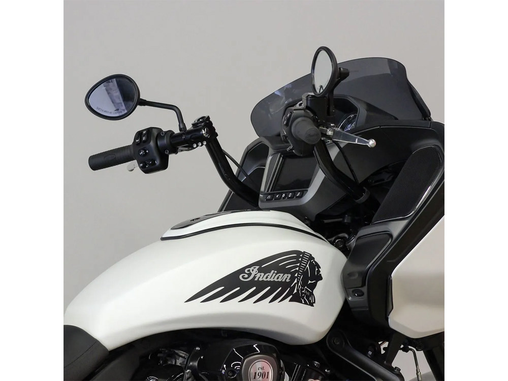 13in. x 1-1/4in. KlipHanger Handlebar - Black. Fits Indian Challenger 2020up.