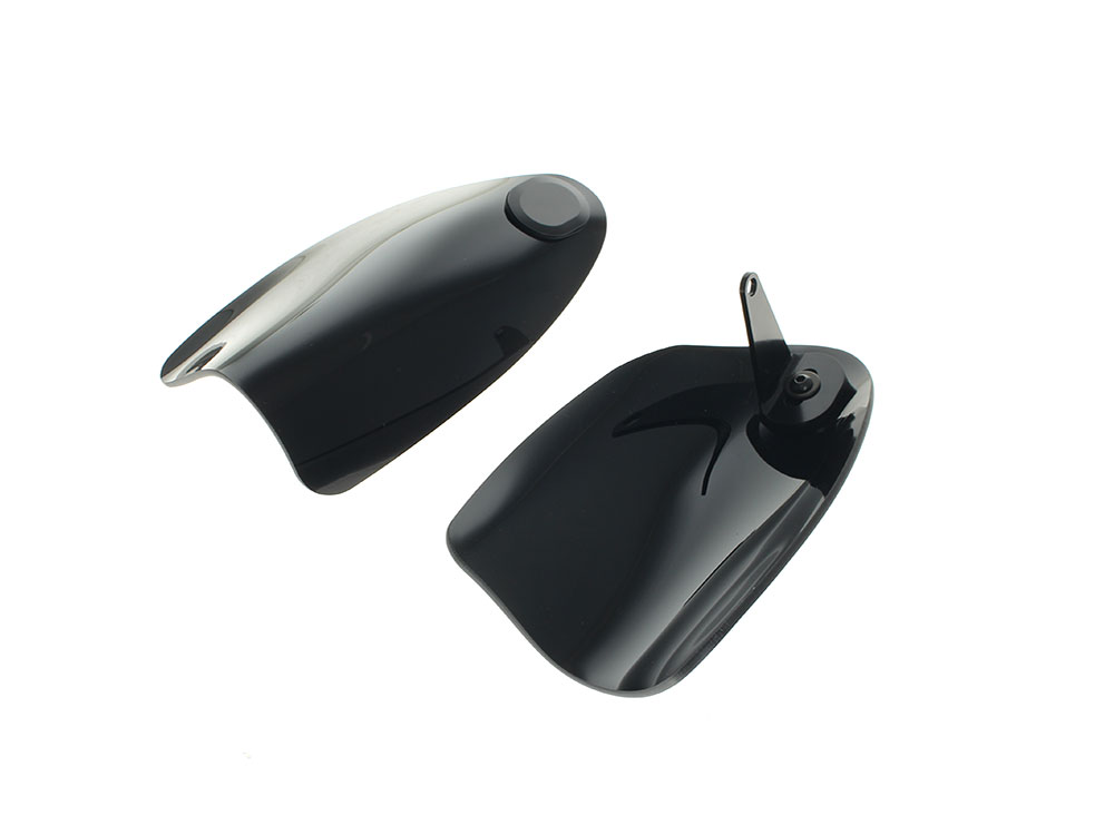 KLOCK WERKS Handguards - Black. Fits Big Twin & Sportster Models 1982up with Cable Clutch