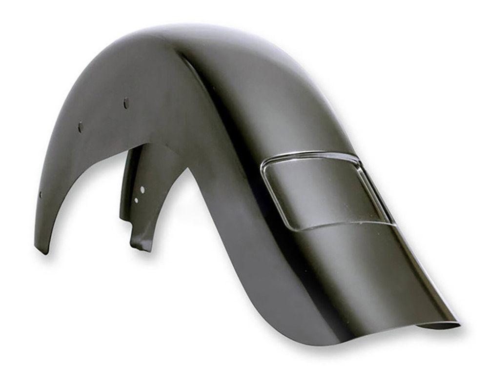 Stretched 4in. Extended Rear Fender – Frenched. Fits Softail Slim 2012-2017.