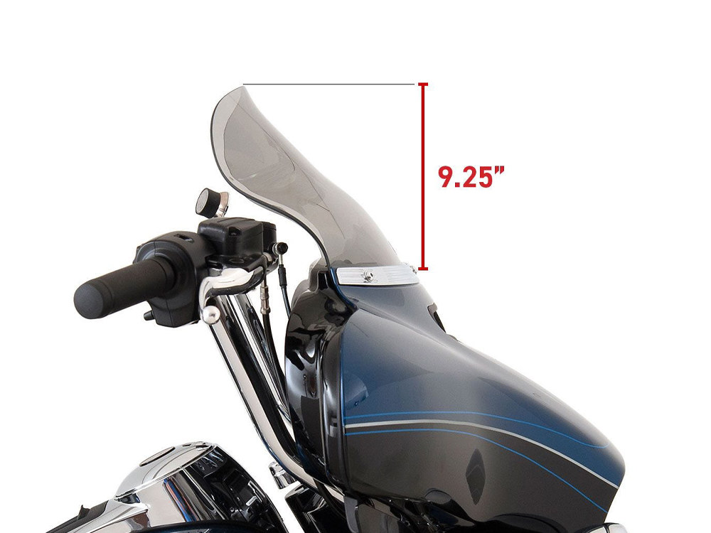 10.5in. Flare Windshield – Tinted. Fits Electra Glide, Tri Glide & Street Glide 2014up.