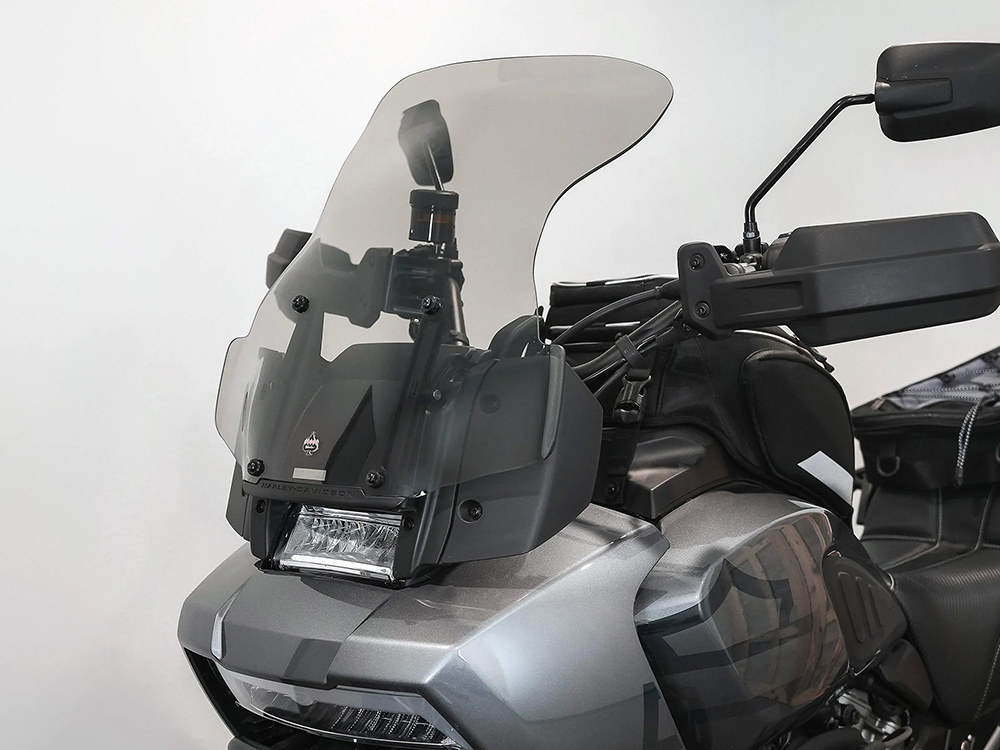 15.5in. Flare Windshield - Tinted. Fits Pan America 2021up.