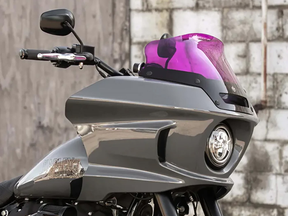 KLOCK WERKS 8in. Flare Kolor Windshield - Purple. Fits Low Rider ST 2022up