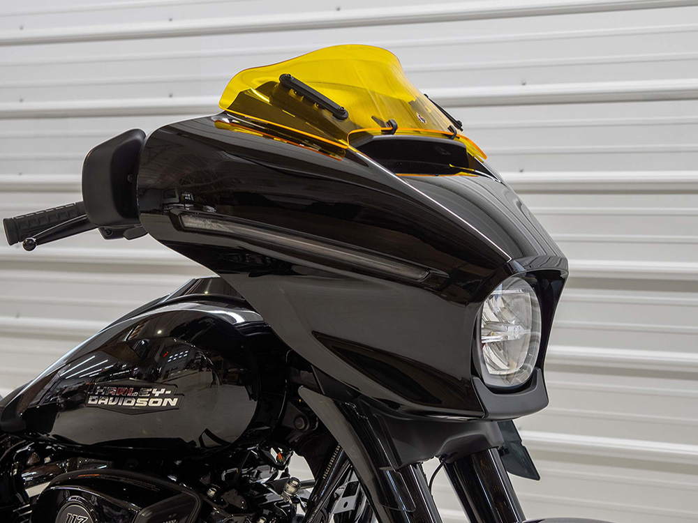 KLOCK WERKS 6.5in. Flare Kolor Windshield - Yellow. Fits CVO Street Glide 2023up & Street Glide 2024up