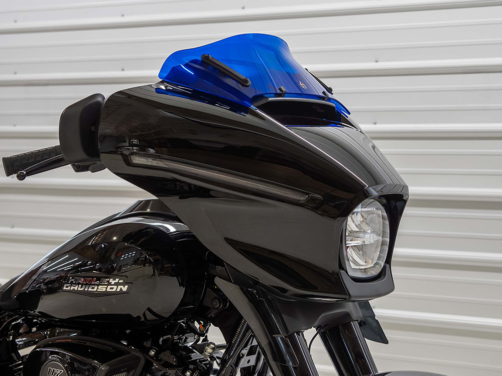 KLOCK WERKS 6.5in. Flare Kolor Windshield - Blue. Fits CVO Street Glide 2023up & Street Glide 2024up