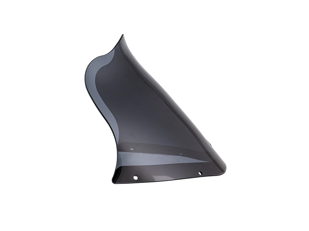 KLOCK WERKS Flare S-RT Windshield - 12.5in. Black Smoke. Fits Saddlemen S-RT Mini Fairing