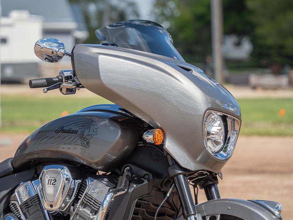 KLOCK WERKS 9in. Flare Windshield - Tint. Fits Indian Chieftain PowerPlus & Roadmaster PowerPlus 2025up