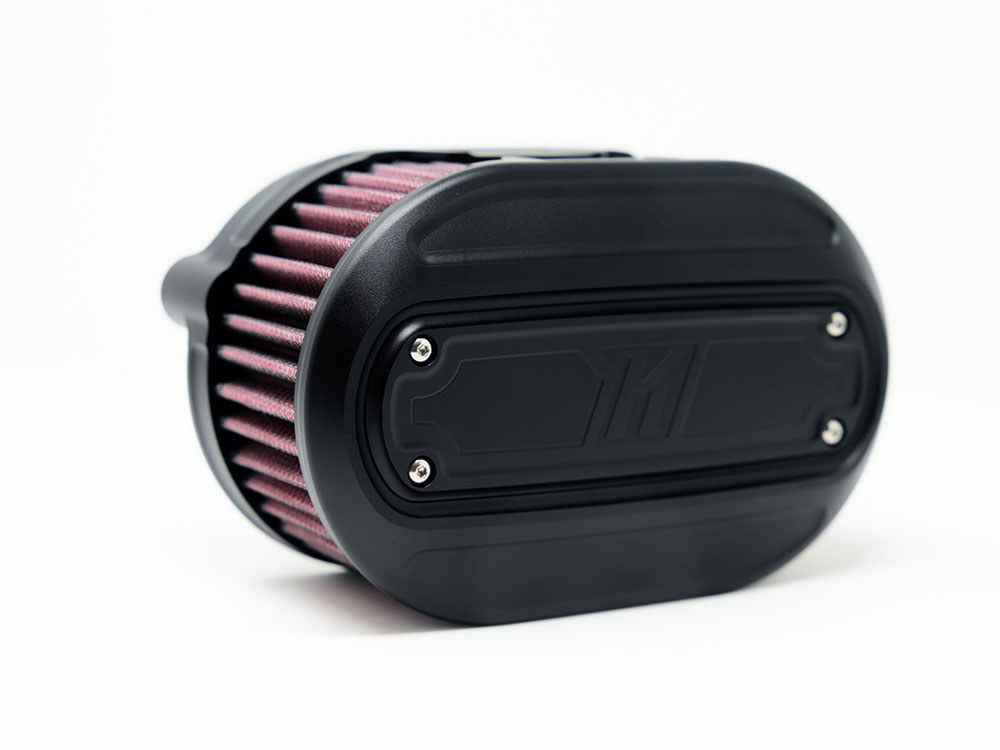 Oval Air Cleaner Kit – Black. Fits Milwaukee-Eight 2017up