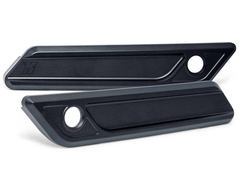 New Style Saddlebag Latch Covers – Black. Fits CVO Touring 2023up & Street Glide & Road Glide 2024up.