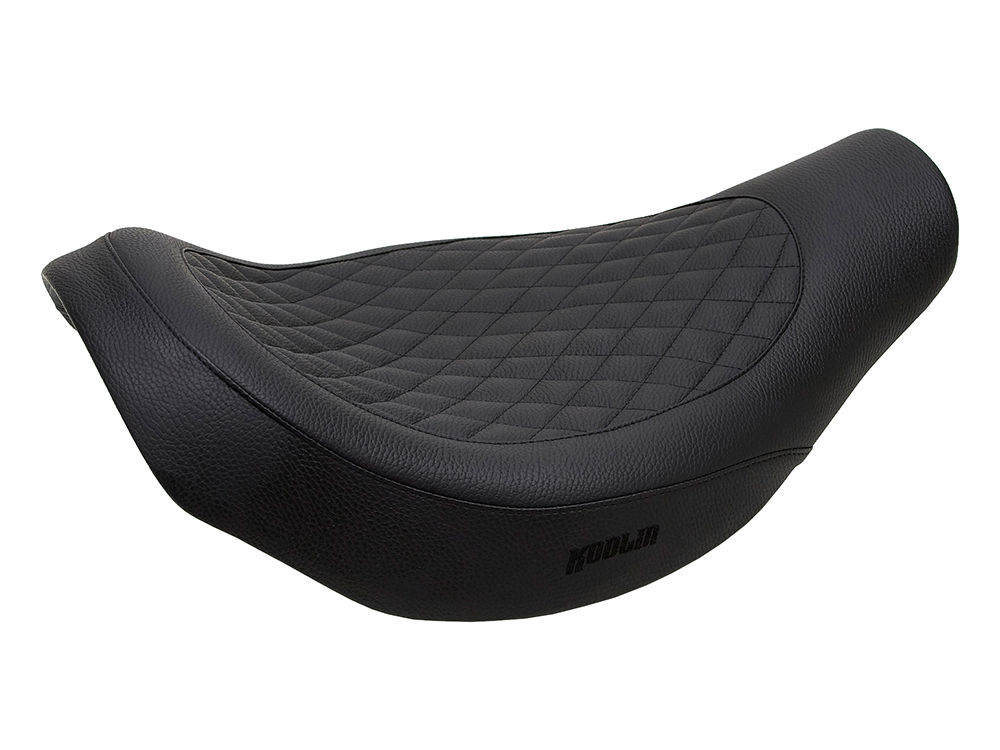 Fred Kodlin Diamond Stitch Solo Seat – Black. Fits Breakout 2018-2022 with OEM Fuel Tank & Kodlin Rear Fender.