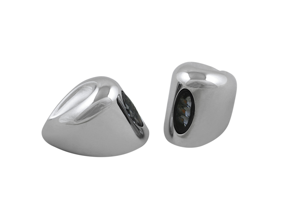 Front Mini Elypse Turn Signals - Chrome. Fits Road Glide 2015-2023 and Low Rider ST 2022up