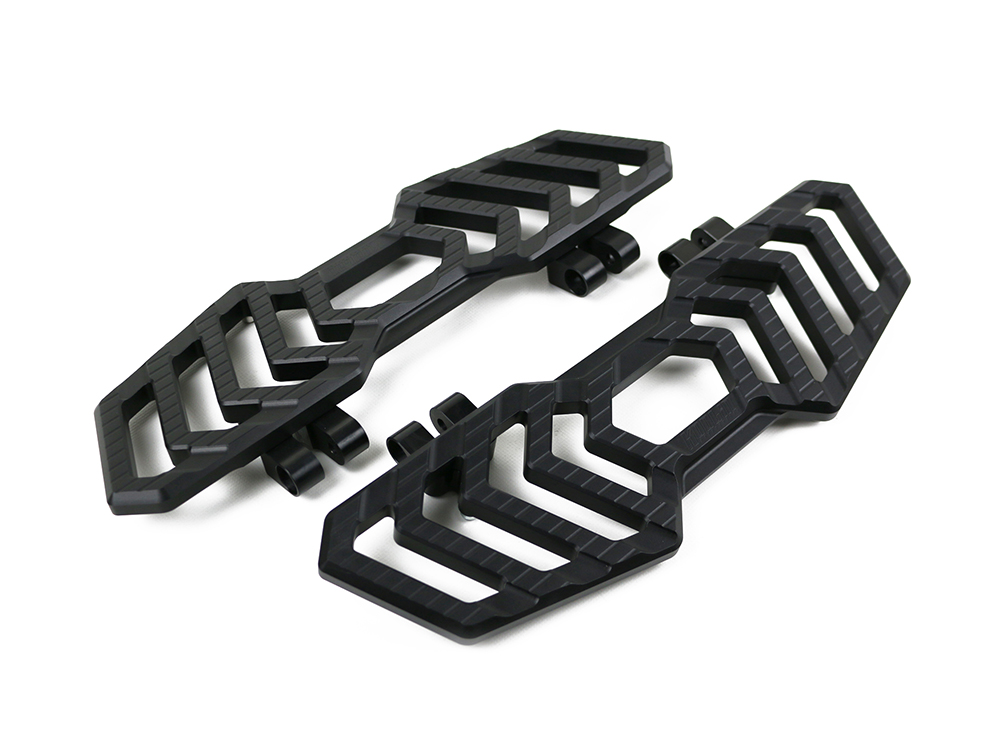 Trackboard FloorBoards - Black. Fits Touring 1980up, FL Softail 1986-2017 & Dyna Switchback 2012-2016