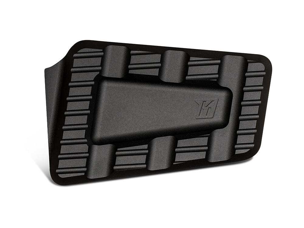 Trackboard Brake Pedal Pad - Black. Fits Touring 1980up, FL Softail 1986-2017 & Dyna Switchback 2012-2016.