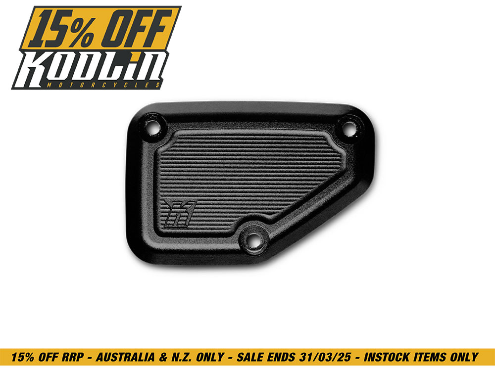 Front Master Cylinder Cover - Black. Fits CVO Touring 2023up & Street Glide & Road Glide 2024up.