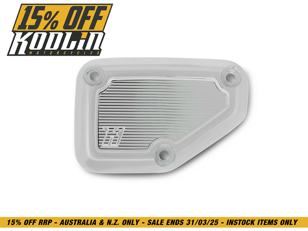 Front Master Cylinder Cover - Chrome. Fits CVO Touring 2023up & Street Glide & Road Glide 2024up.