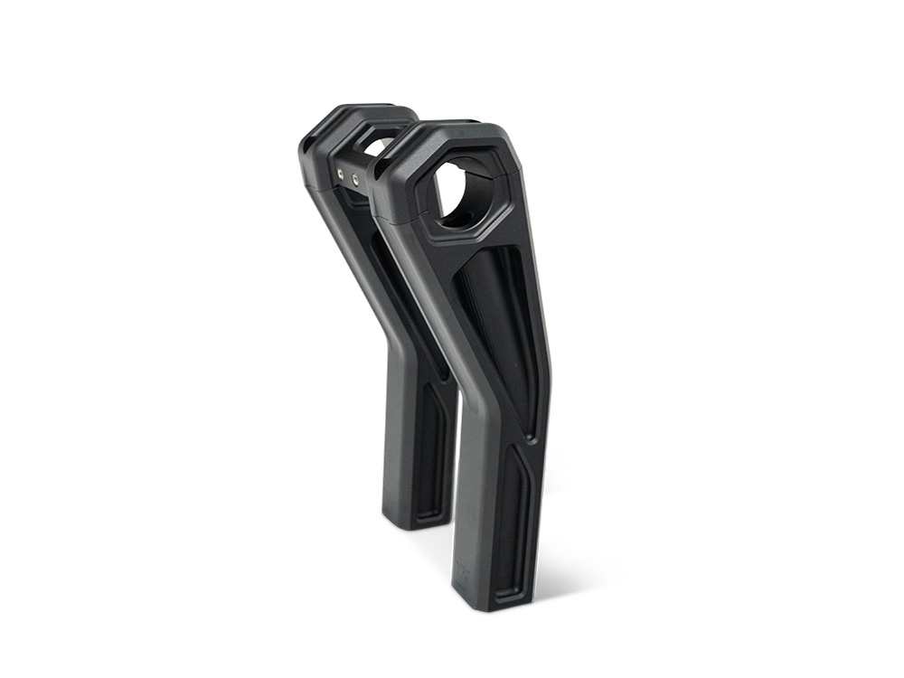 8in. Pullback Accent Pro Riser Kit - Black. Fits 1.25in. Handlebar.