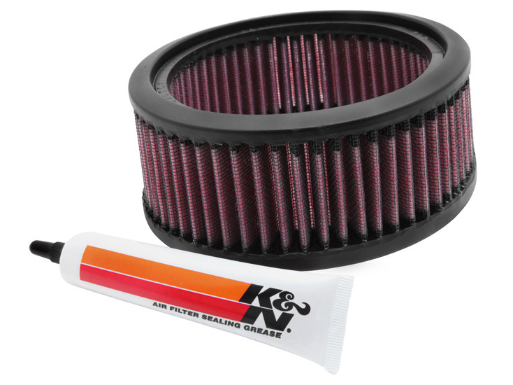High-Flow Air Filter Element. Fits S&S E or G Carburettor Air Cleaner or S&S Tear Drop Air Cleaner with CV Carb or Delphi EFI Bolt Pattern