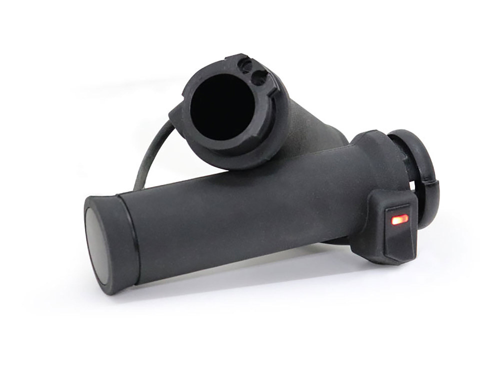 Heated Apollo-X Handgrips – Black. Fits H-D with Throttle Cable.