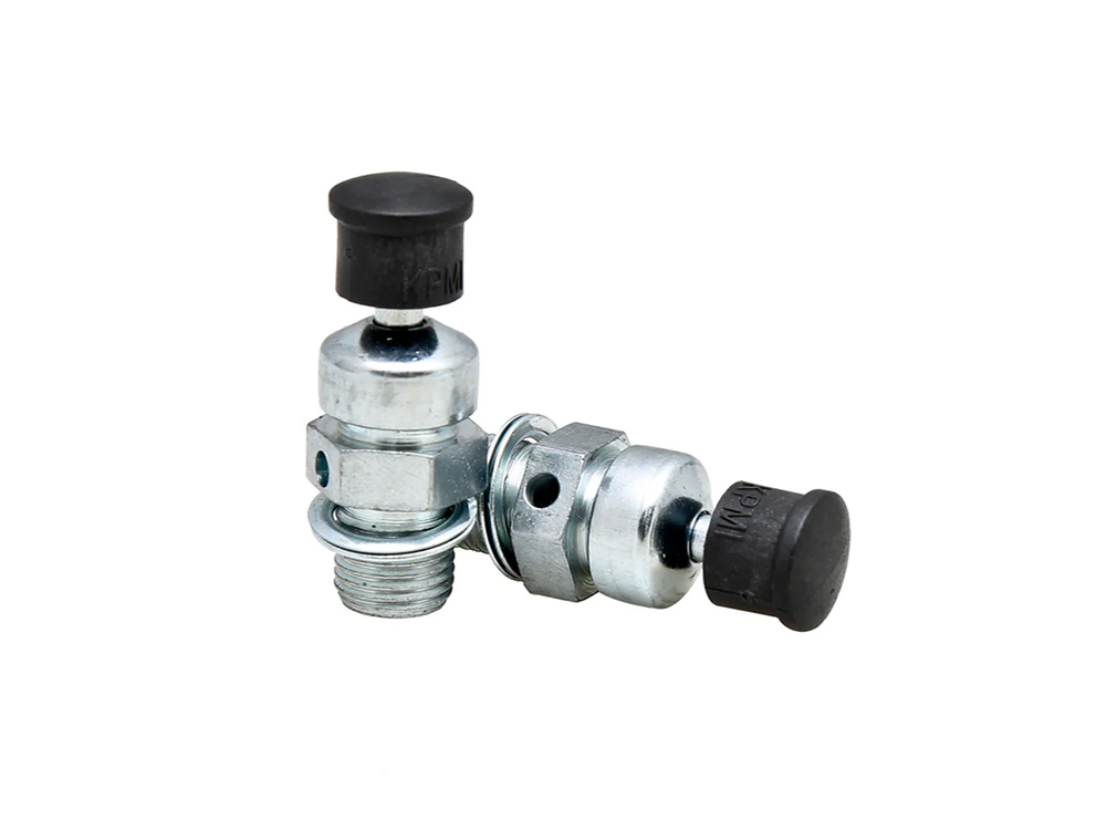 KPM Compression Release Valves - Sold as a Pair. Overall Length = 1.400in. x Thread Length = 0.350in.