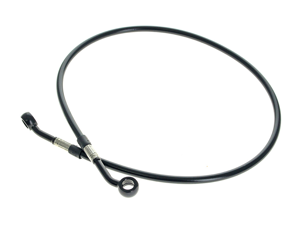 Rear Brake Line - Black. Fits Touring 2014up with Kraus Rear Radial Caliper & Bracket