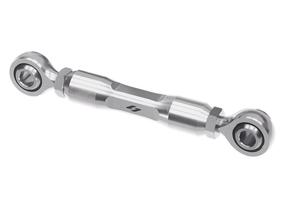 Kraus Moto Adjustable Brake Linkage – Machine Finish. Fits Softail 2018up with Mid Controls