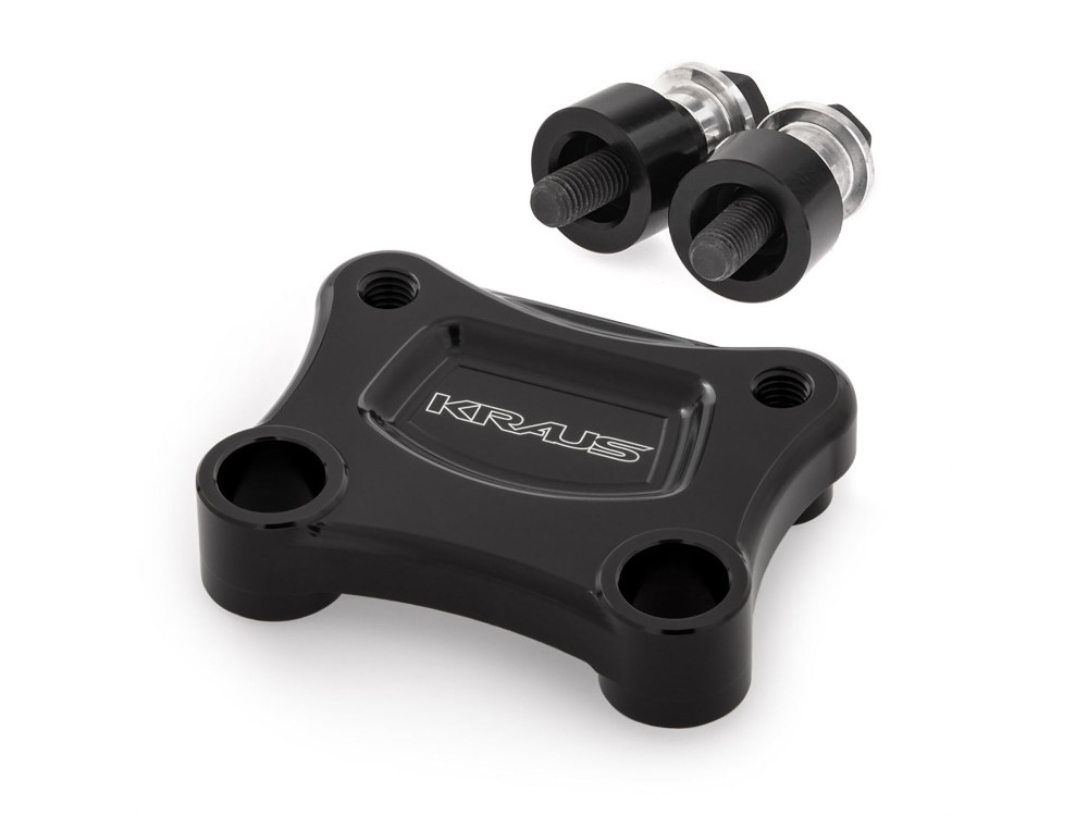 T-Rex Pullback Plate - Black. Fits Softail 2018up.