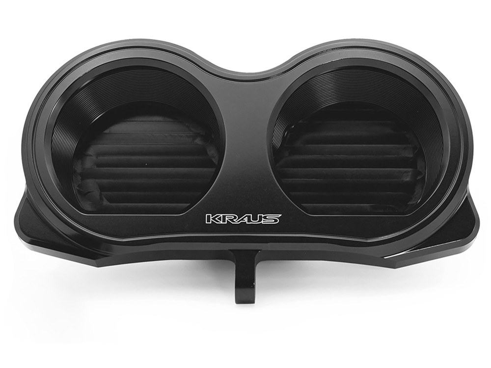 Gauge Housing Relocation Kit - Black. Fits Road Glide 2015-2023