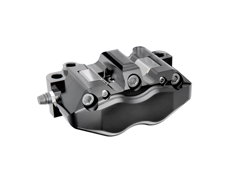 Right Hand Front RT3 Series Radial 4 Piston Caliper - Black