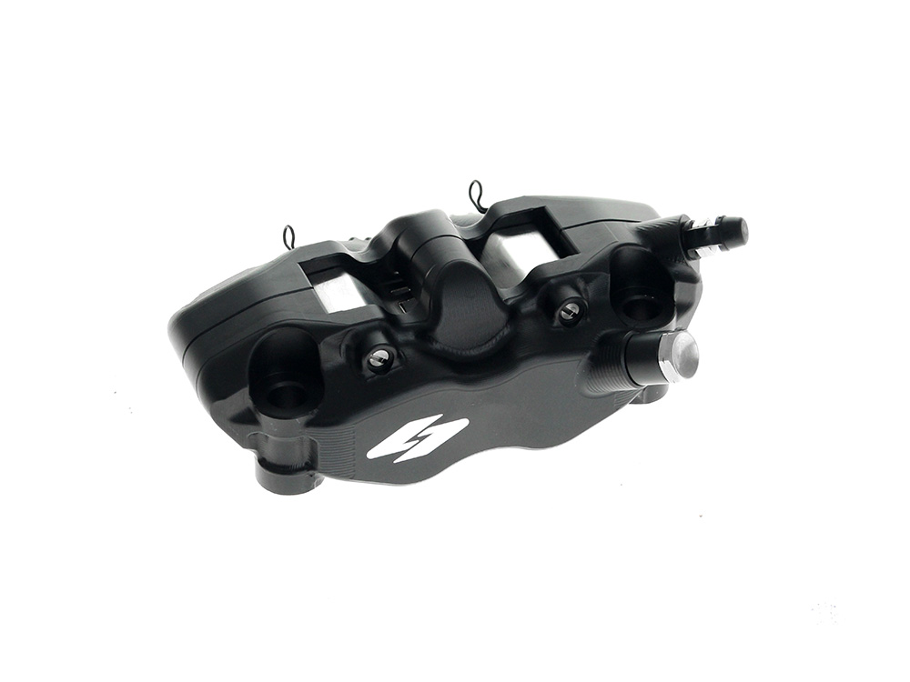Right Hand Front RTX8 Series Radial 4 Piston Caliper - Black