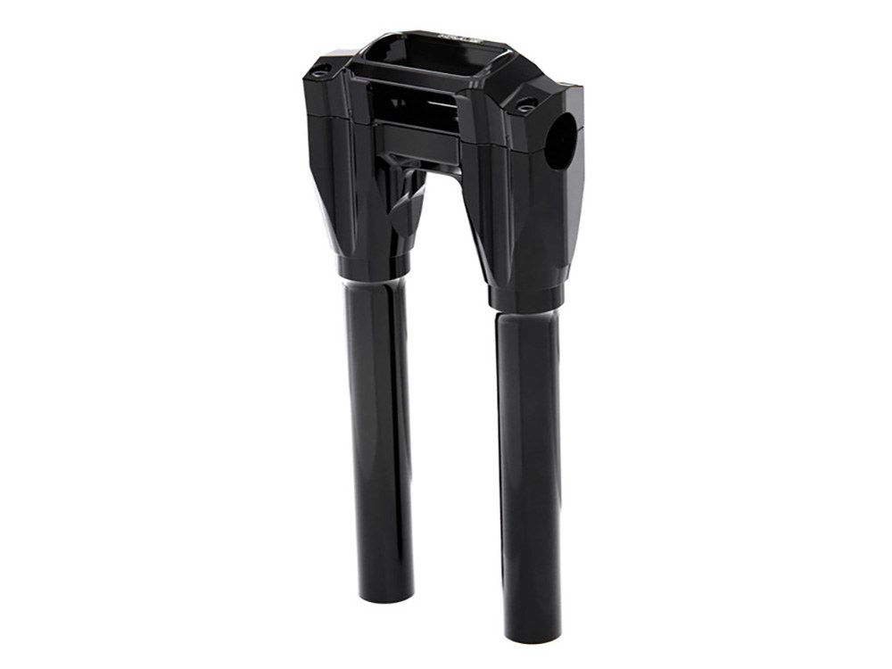 10in. Straight x 1in. Clamp Core Isolated Riser Kit - Black. Fits Softail Street Bob, Low Rider ST, Standard & Breakout 2018-2024