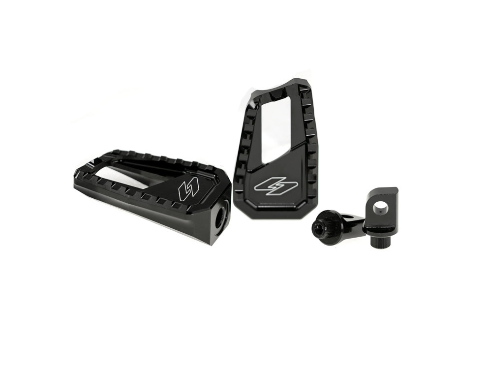 Apex Edge Footpegs with HD Male Mount – Black