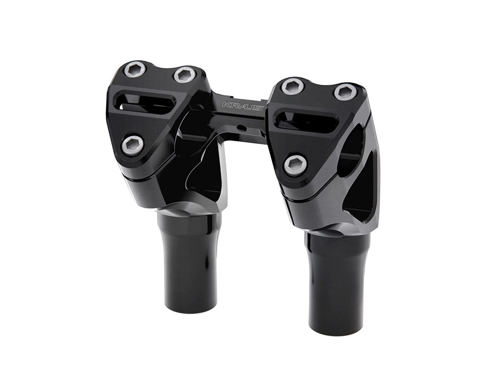 5in. Kickback x 1-1/8in. Clamp Workman Riser Kit - Black. Fits 1-1/8in. Handlebar