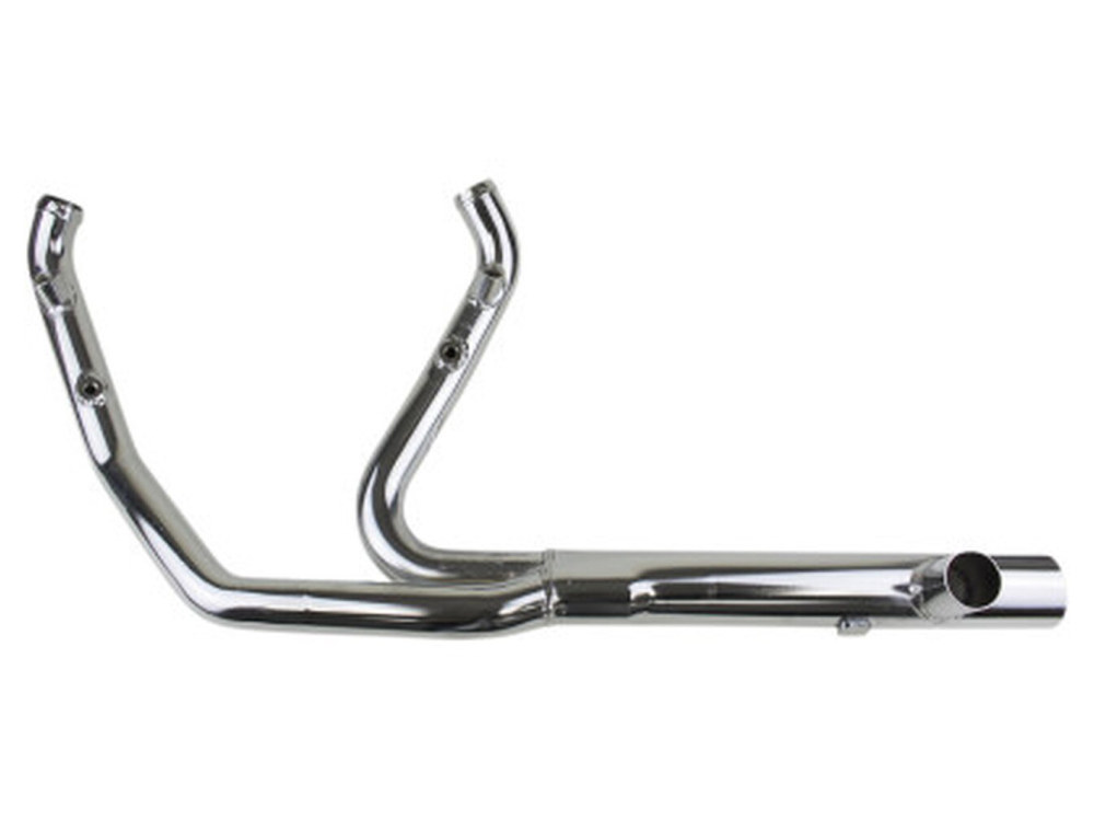 Hide-Away Performance Headers with 2.5in. Collector – Chrome. Fits Touring 2017up.