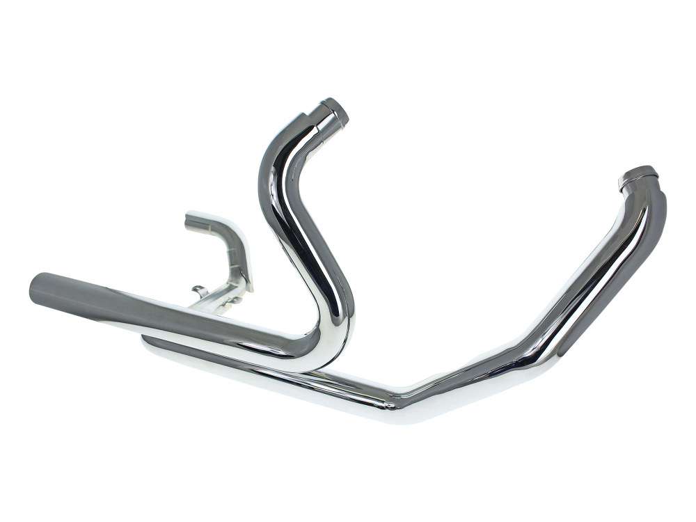 Right Side Tuck & Under Headers with Cross Over & Chrome Finish. Fits Touring 1995-2008. 