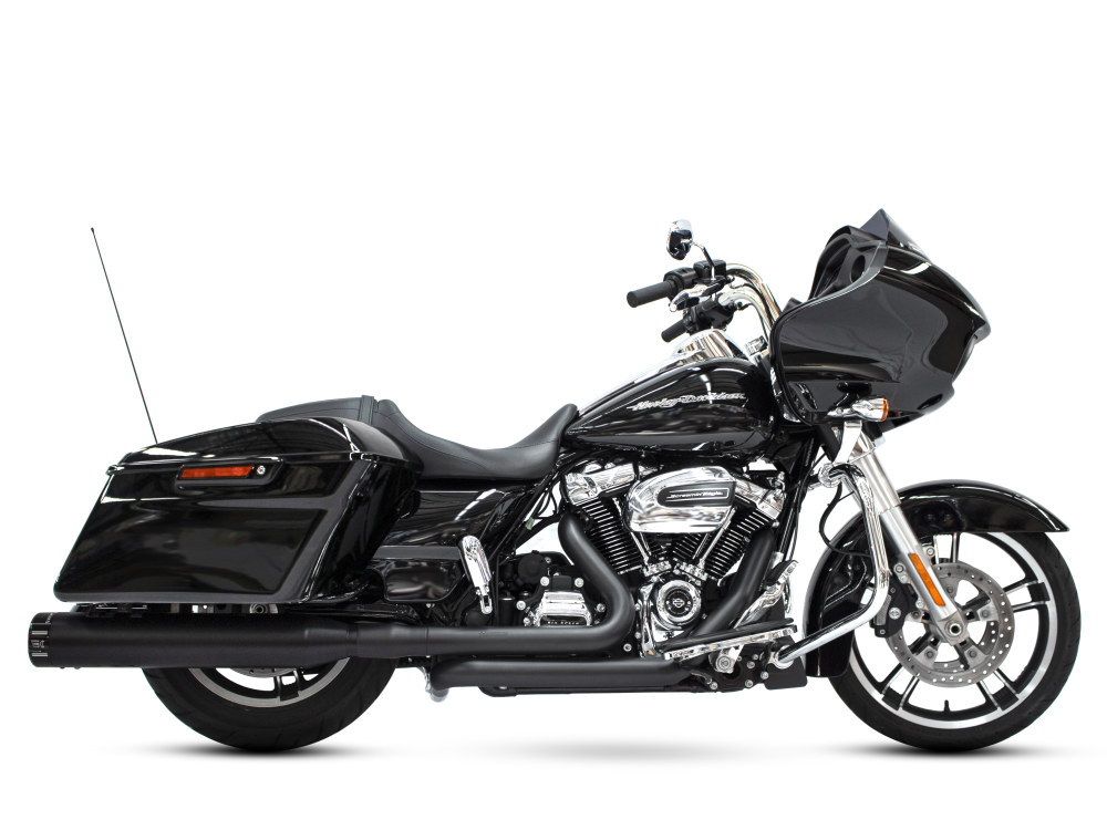 4-1/2in. Klassic Slip-On Mufflers - Black with Black End Caps. Fits Touring 2017up.