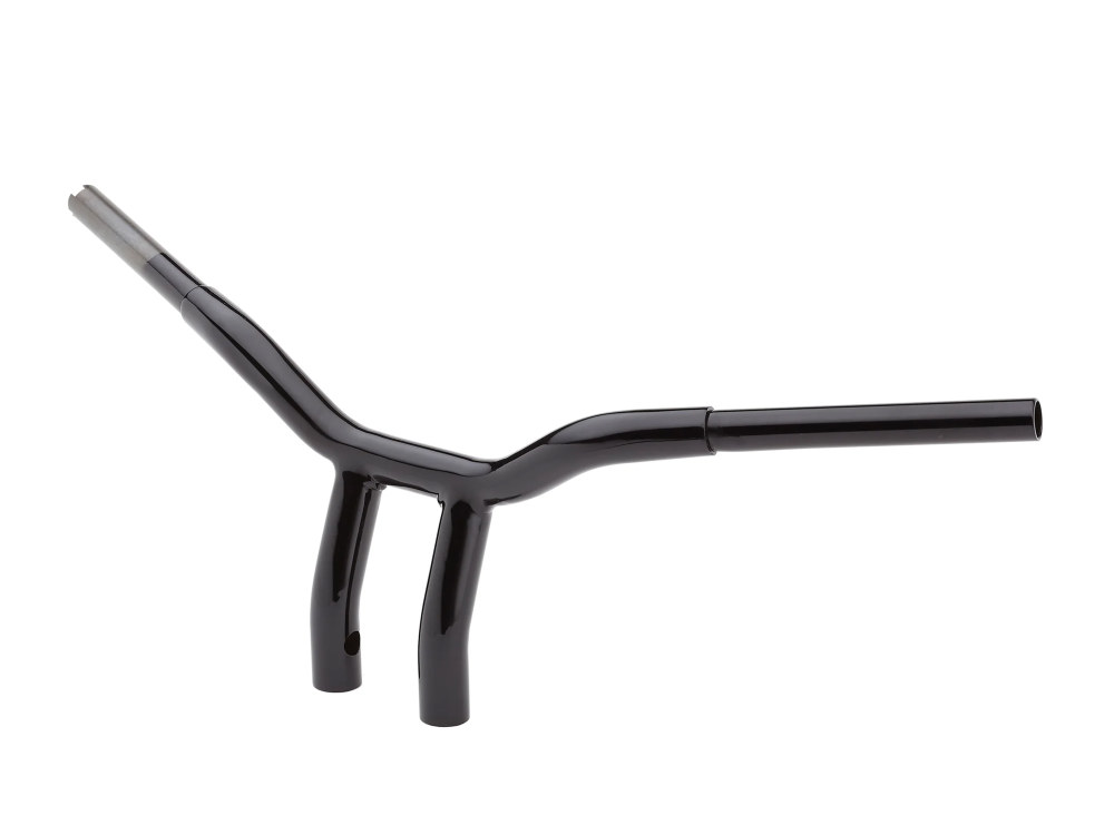 LA Choppers 8in. x 1-1/4in. Pullback One Piece Kage Fighter Handlebar – Gloss Black.