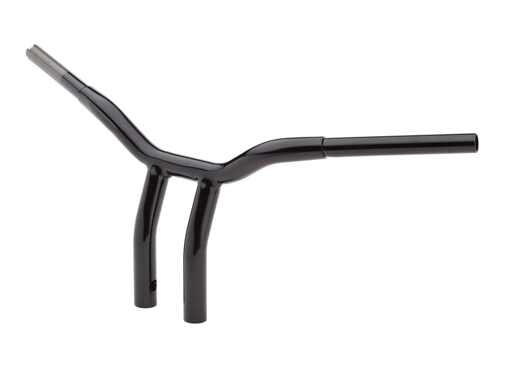 12in. x 1-1/4in. Pullback One Piece Kage Fighter Handlebar - Gloss Black.