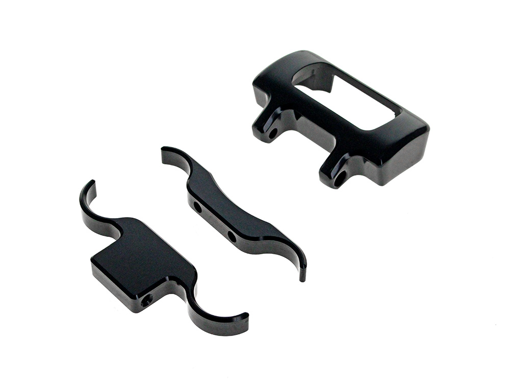 Adjustable Gauge Mount - Gloss Black. Fits Softail Street Bob, Low Rider ST and Standard 2018up