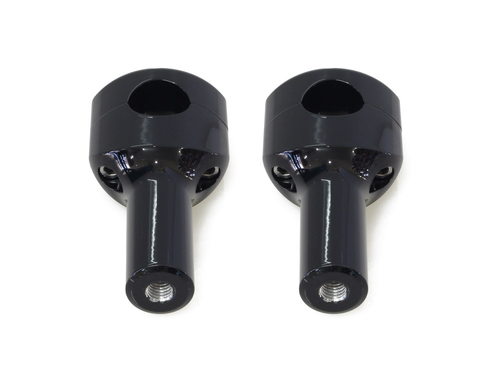 4in. Straight Two Piece Riser Kit – Gloss Black. Fits 1.25in. Handlebar.