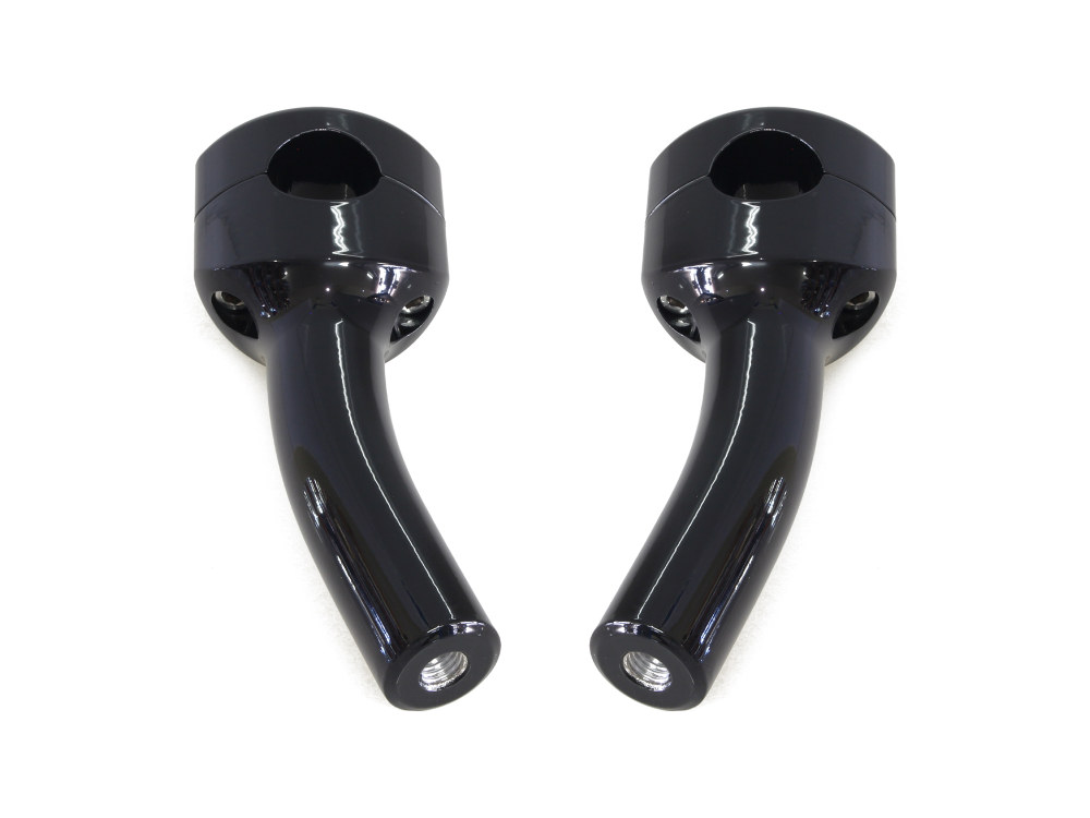5.5in. Pullback Two Piece Riser Kit – Gloss Black. Fits 1.25in. Handlebar.