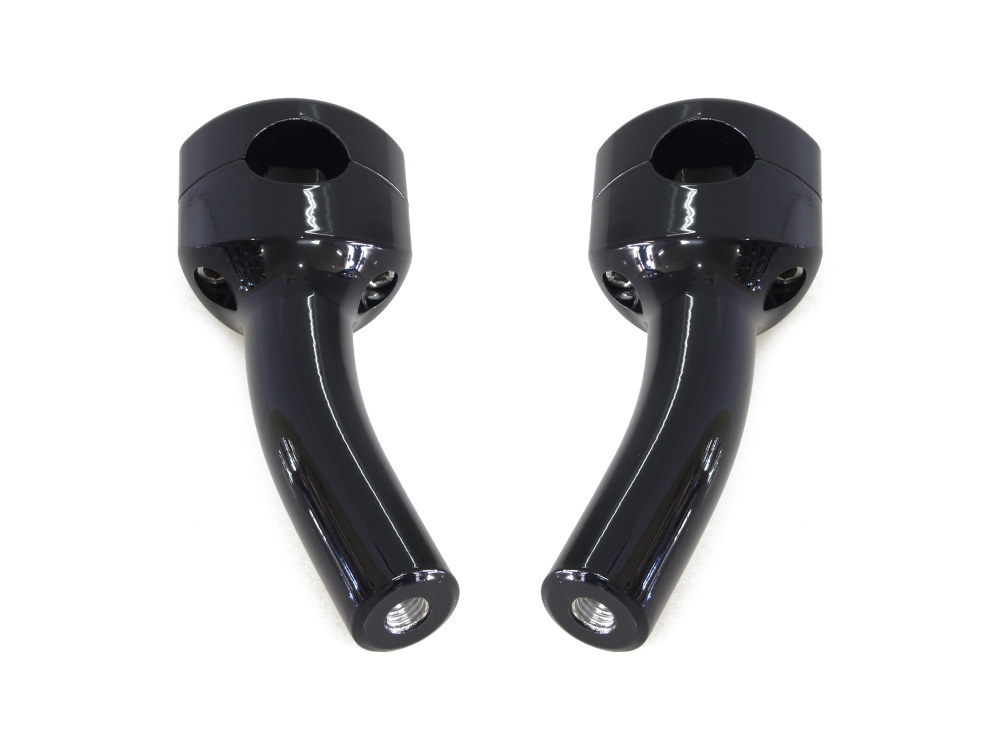 5.5in. Pullback Two Piece Riser Kit - Gloss Black. Fits 1-1/4in. Handlebar