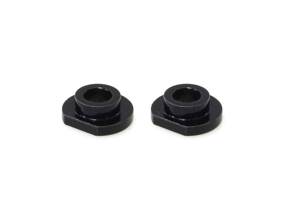 Riser Adapters - Gloss Black. Fits Softail Blackline 2011-2013.