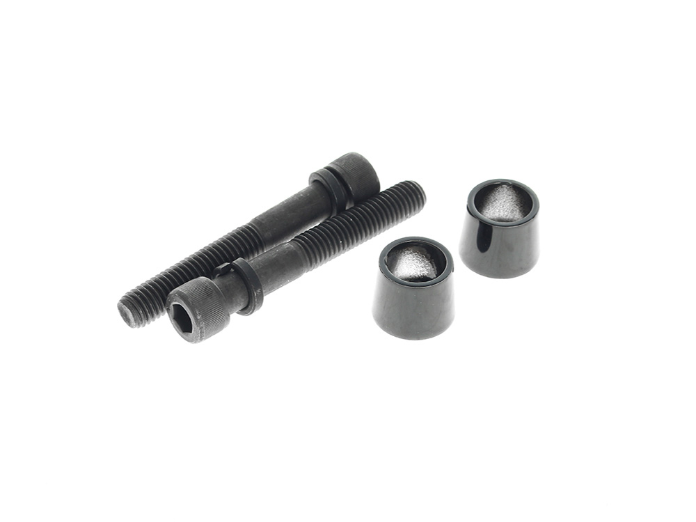 Socket Head 1/2-13 x 3in. Riser Bolt & Cone Kit - Gloss Black